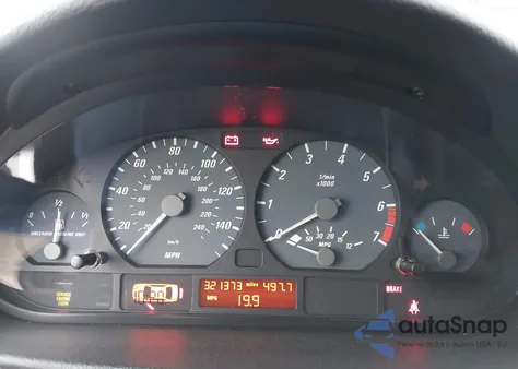 2001 BMW 325Ci z USA, uszkodzony, nr VIN WBABN33471JW49409